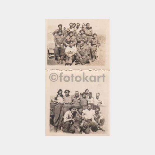 1938 Motorlu Alay Askerleri 2 Adet Fotoğraf