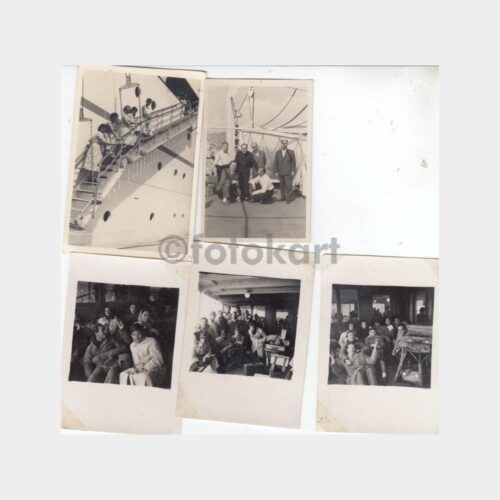 1967 Vapur Yolculuk 5 Adet Fotoğraf