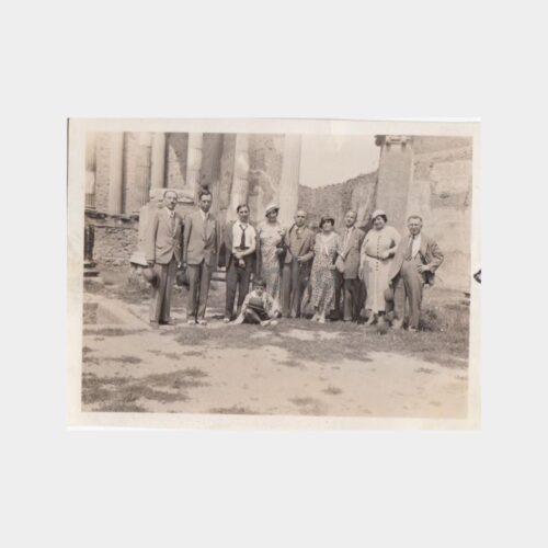 1933 İtalya Pompei Antik Şehir Gezi Konulu Fotoğrafı