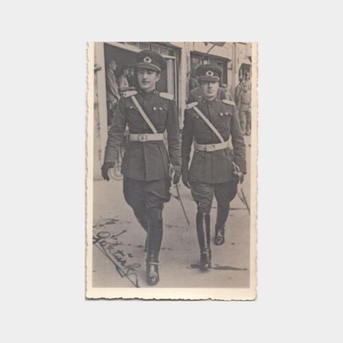 1945 Kuleli Askeri Tören Giysili İki Öğrenci Fotoğraf