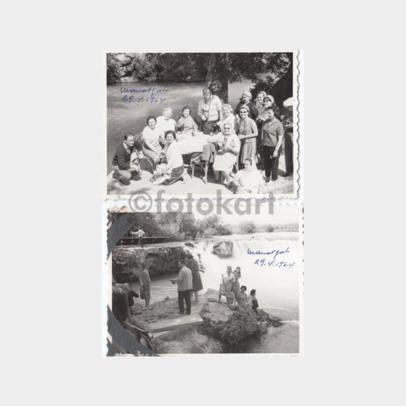1964 Manavgat Konulu 4 Adet Albüm Fotoğraf - Görsel 3