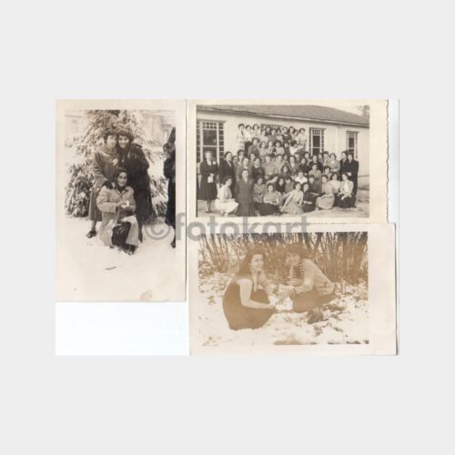 1953 Öğretmen Okulu Konulu 3 Adet Fotoğraf