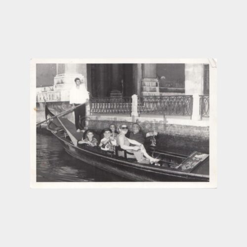 1960 Venedik Gondol Gezisi Konulu Fotoğraf