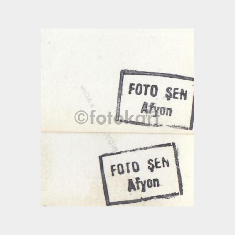 1950 Afyon Foto Şen - Önemli Kişiler 2 Adet Fotoğraf - Görsel 3