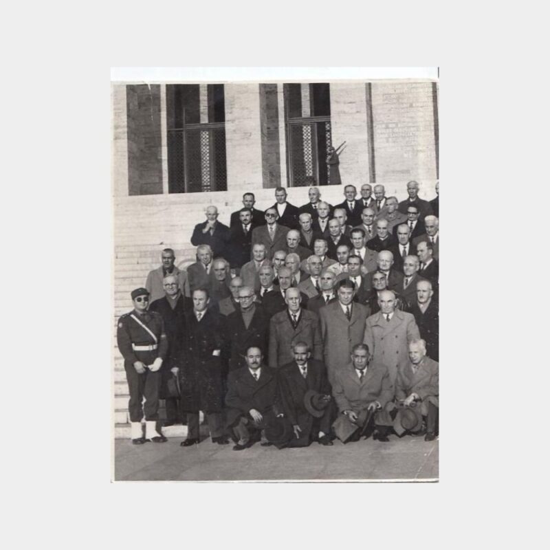 1958 Anıtkabir Grup Ziyareti Konulu Fotoğraf