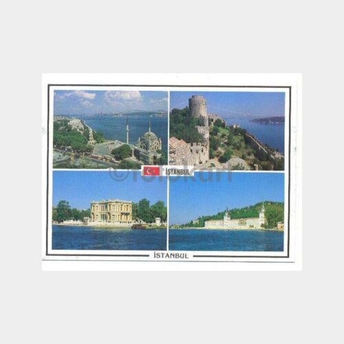 İstanbul Boğaziçi 4 Görünüş Kartpostal