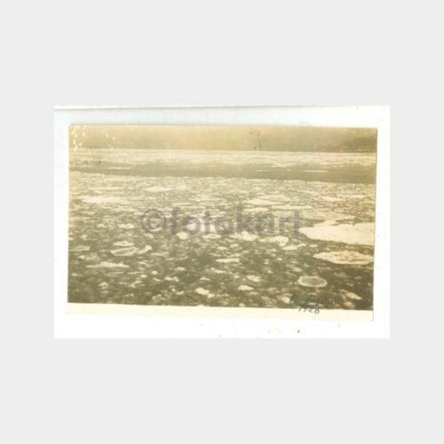 1928 Boğaziçi Buz Kütleleri Sahilde Fotoğraf