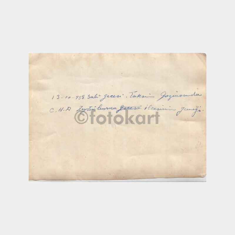 1958 CHP Zeytinburnu Teşkilat Yemeği Konulu Fotoğraf - Görsel 2