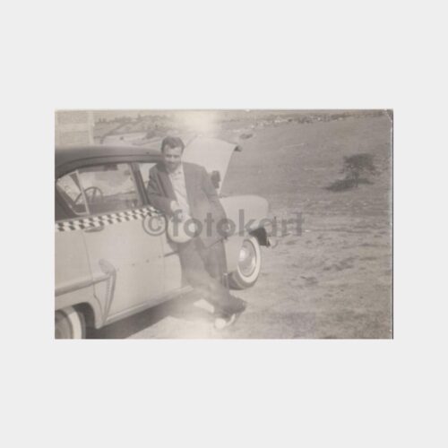 Damalı Taksi Eski Oto Konulu Fotoğraf