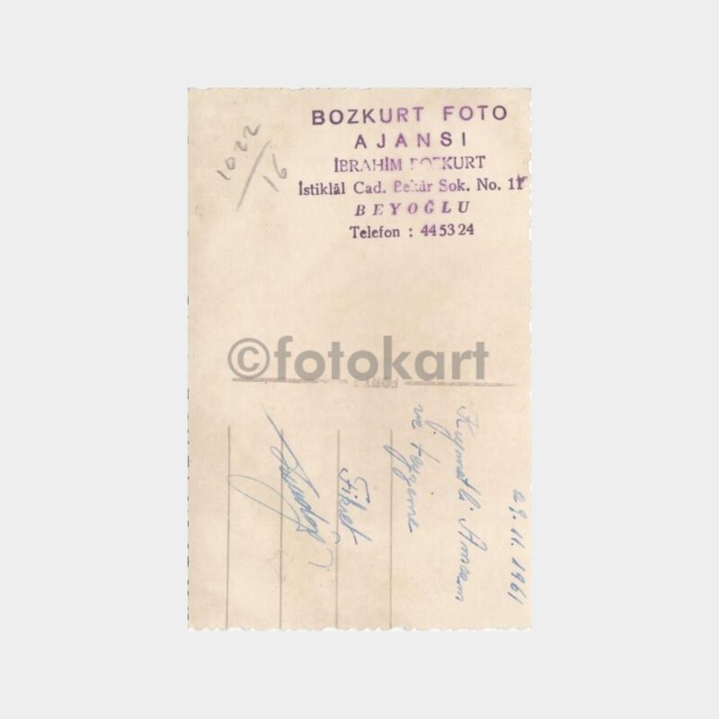 1961 Beyoğlu -Foto Bozkurt- Eğlence Konulu Fotoğraf - Görsel 2