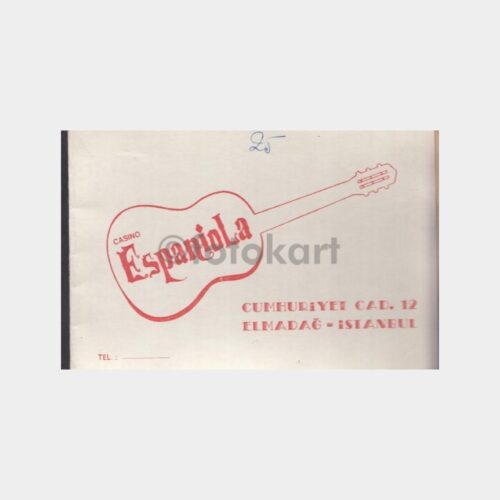 1974 Elmadağ Espaniola Gece Kulübü - Fotoğraf Kabı
