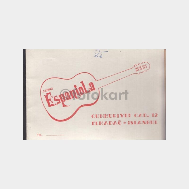 1974 Elmadağ Espaniola Gece Kulübü - Fotoğraf Kabı