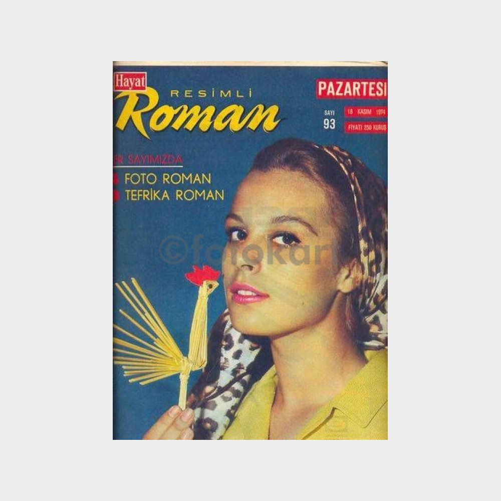 Hayat Resimli Roman Dergisi, 1974 Sayı 93 - Hülya Koçyiğit