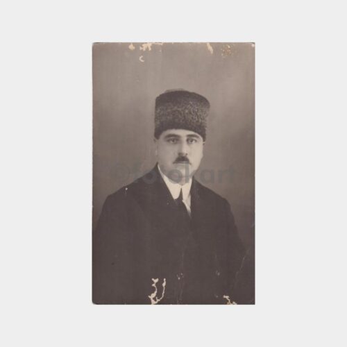 1930 İlginç Kalpaklı Bay Fotoğraf