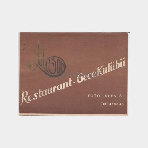 1974 Şişli Lalezar Yavuz Özışık Piyano - Fotoğraf Kabı