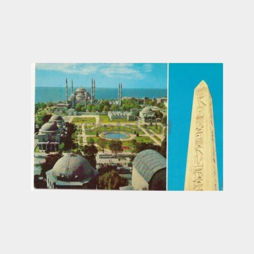 İstanbul Sultanahmet Camii Dikilitaş Kartpostal