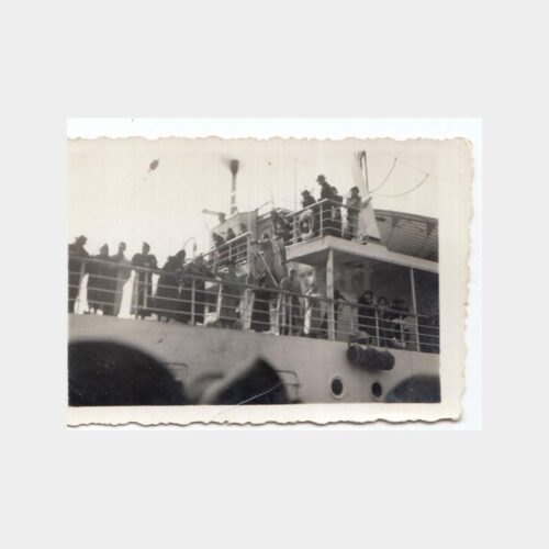 1939 Vapur Güvertesinde Yolcular Konulu Fotoğraf