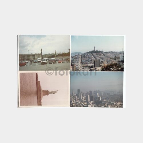 Yabancı Şehirler Konulu 4 Adet Fotoğraf