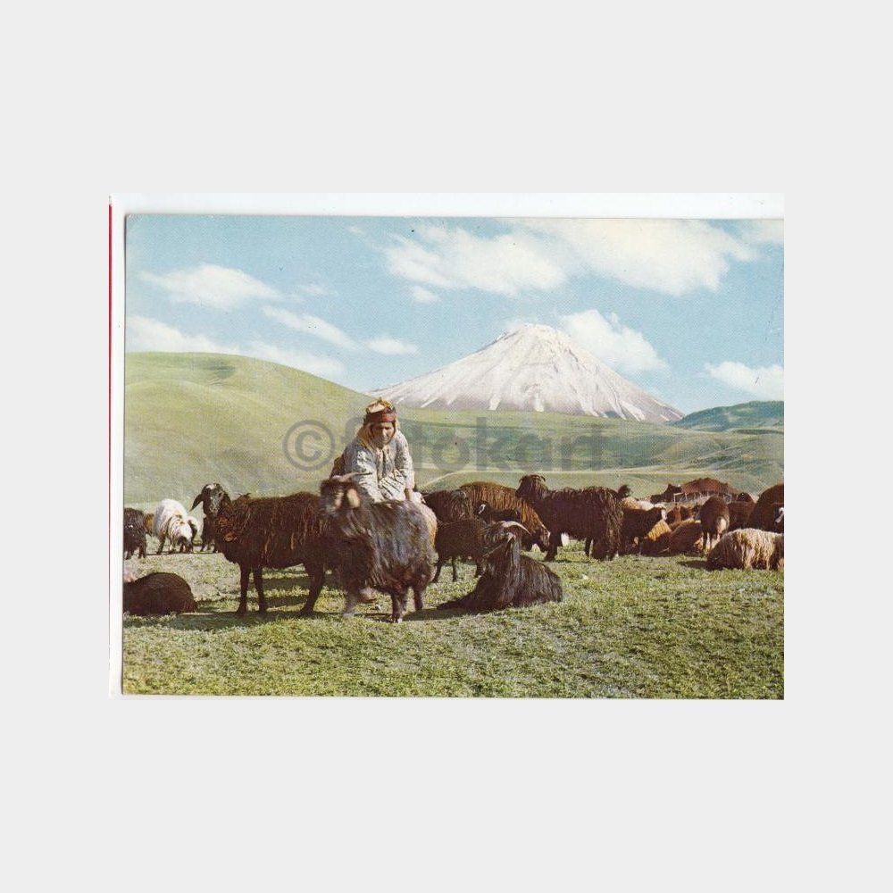 1975 Ağrı Dağı Yörükler Görünüşü Kartpostal