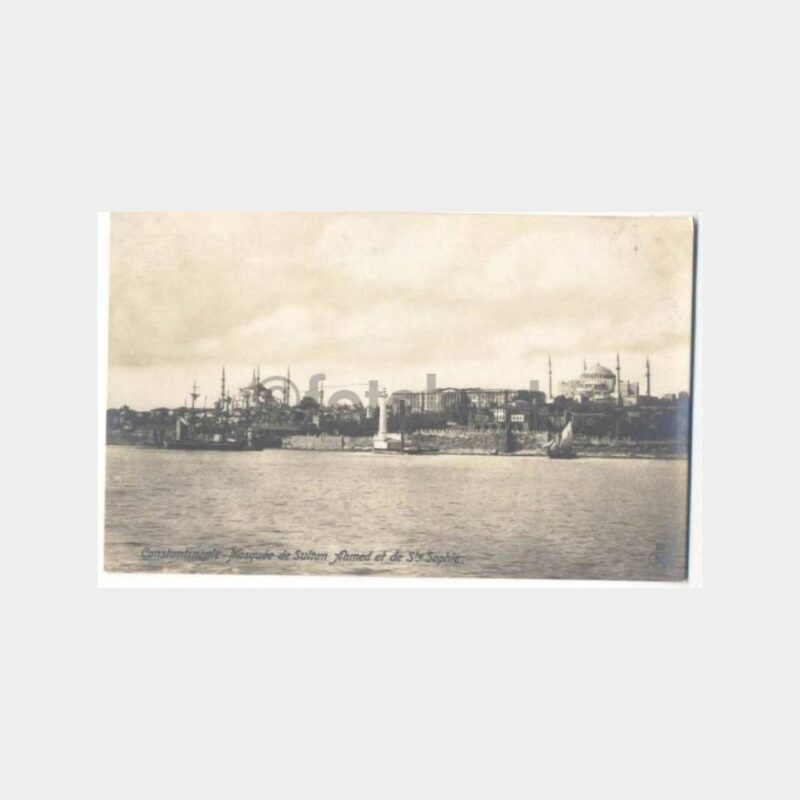 Ahırkapı Feneri Sahil - Eski İstanbul Kartpostalı