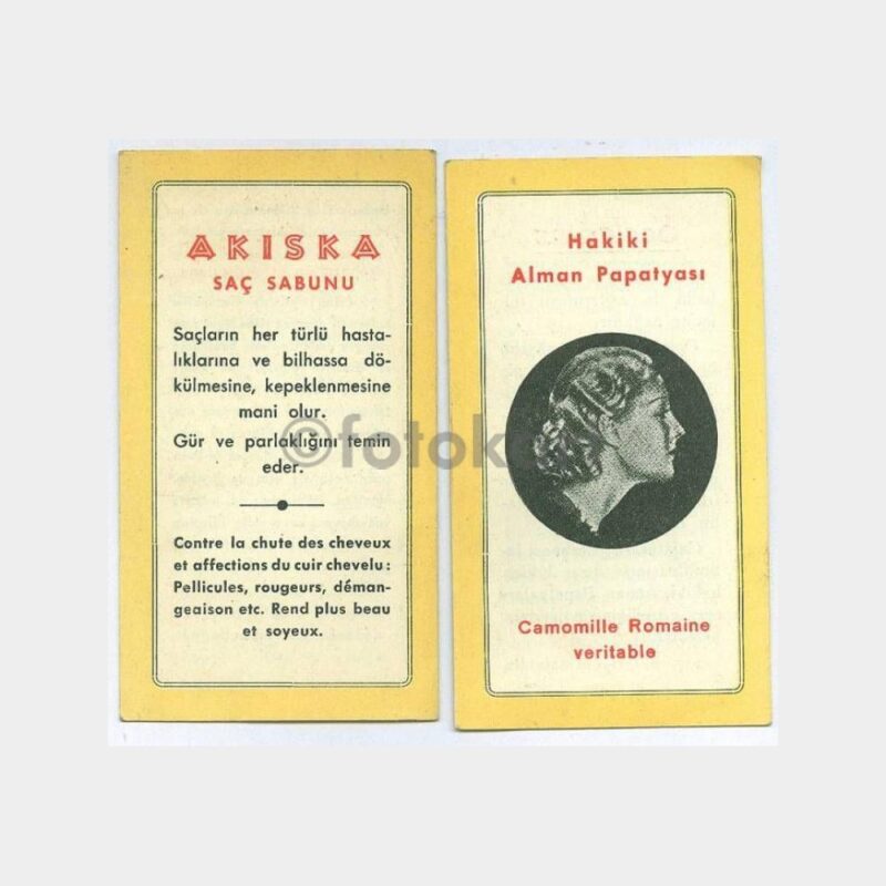 1935 Akıska Saç Sabunu Broşürü