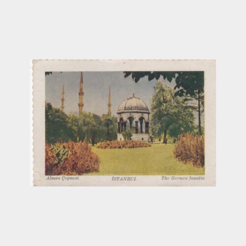 1957 Alman Çeşmesi Damgalı Kartpostal