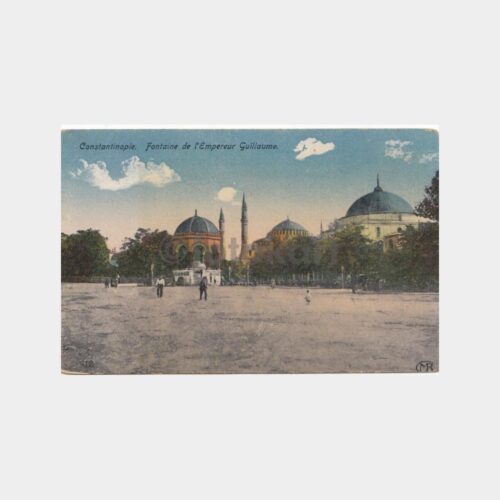 1910 İstanbul Alman Çeşmesi Görünüş Nadir Kartpostal
