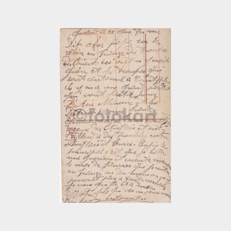 1910 İstanbul Alman Çeşmesi Görünüş Nadir Kartpostal - Görsel 2