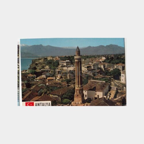 1975 Antalya Yivli Minare Görünüş Kartpostal