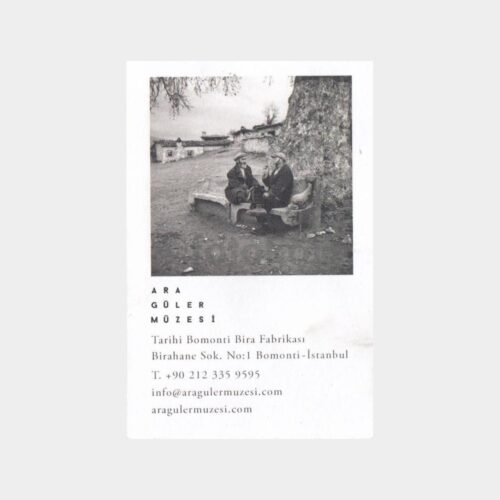 Ara Güler Fotoğraf Müze Kartı Efemera