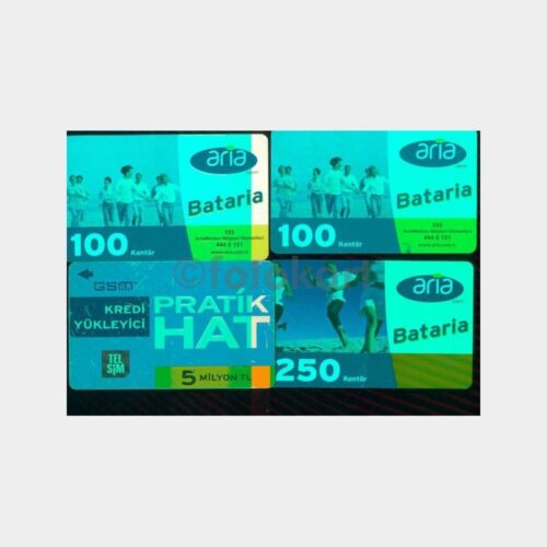 Aria Telsim Konulu Telefon Kartları (4 Adet)