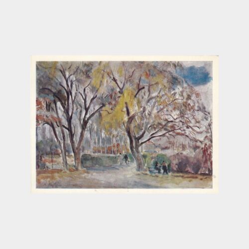 Ressam Arif Kaptan - Güz Konulu Tablo Tebrik Kartı