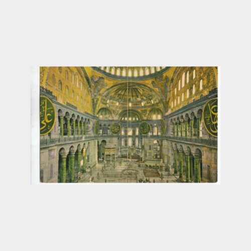 1964 Ayasofya Camii İçinden Görünüş Kartpostal