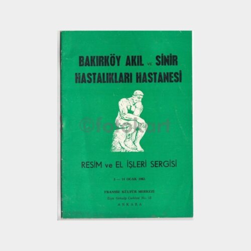 1963 Bakırköy Akıl Hastanesi Sergi Broşürü
