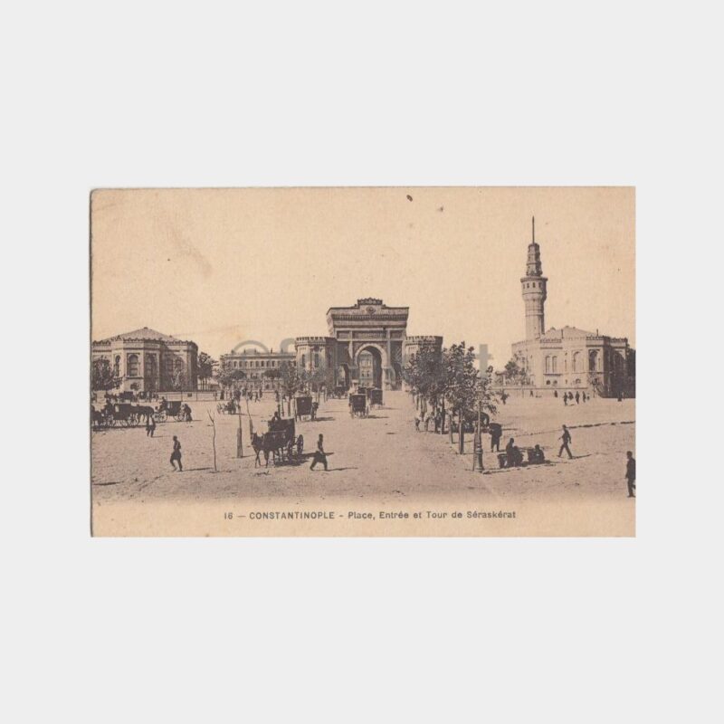 1920 Beyazıt Seraskerat Binası Görünüş Kartpostal