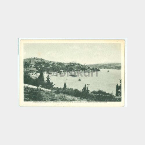 1920 Boğaziçi Bebek Arnavutköy Görünüş Kartpostal