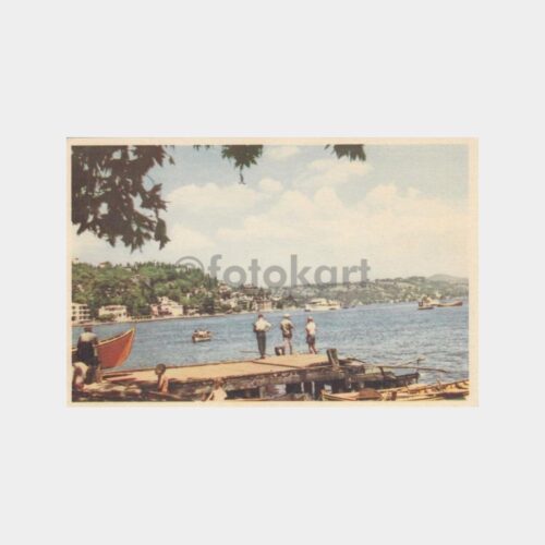 1965 Boğaziçi Bebek Sahilleri Görünüş Kartpostal