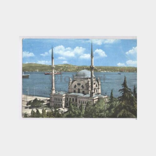 1960 Boğaziçi ve Dolmabahçe Camii Kartpostal