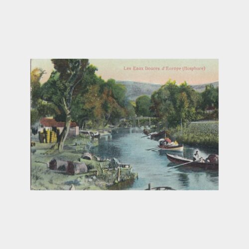 1914 Boğaziçi Göksu Konulu Kartpostal