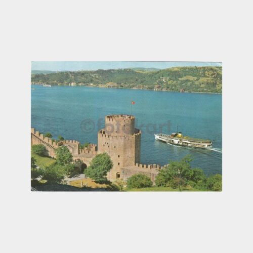 2000 Boğaziçi Hisar ve Vapur Görünüş Kartpostal