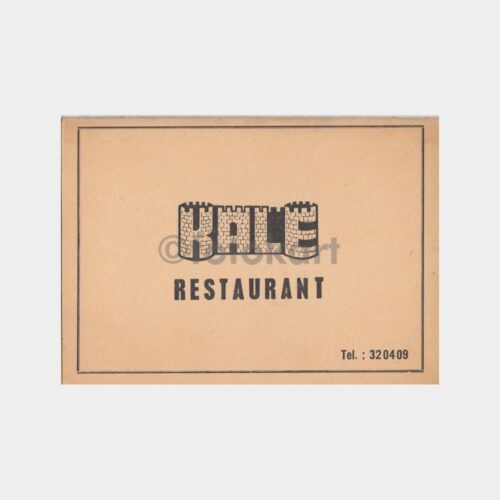 1972 Boğaziçi Kale Restaurant Foto Saklama Kartonu