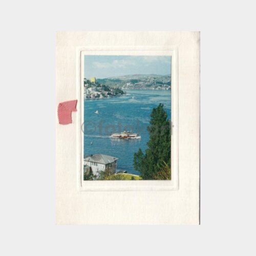 1964 Boğaziçi Vapuru Konulu Tebrik Kartı