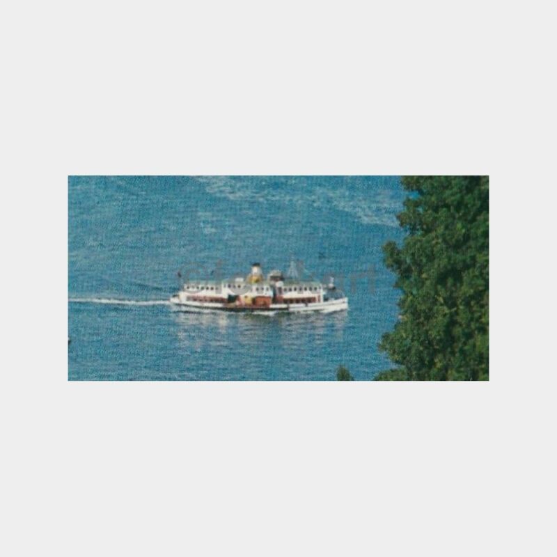 1964 Boğaziçi Vapuru Konulu Tebrik Kartı - Görsel 2
