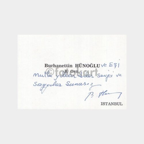 Emekli General Burhanettin Hünoğlu Tebrik Karviziti