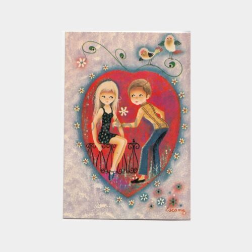 1980 Çocuk Çizim Tebrik Kartı