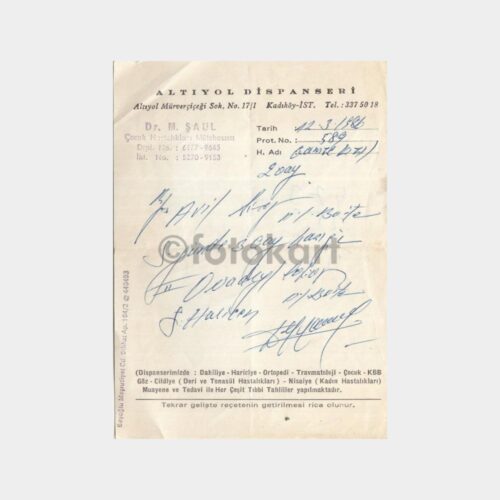 1986 Doktor M. Şaul Reçetesi