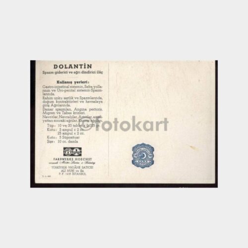 Dolantin İlaç -Fiskal Baskılı- Tanıtım Kartı