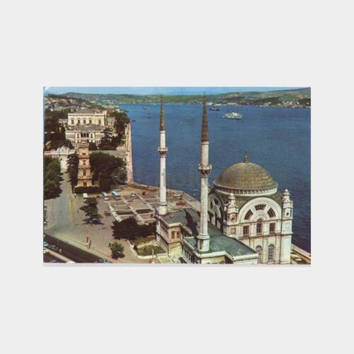 1968 İstanbul Dolmabahçe ve Boğaziçi Kartpostal