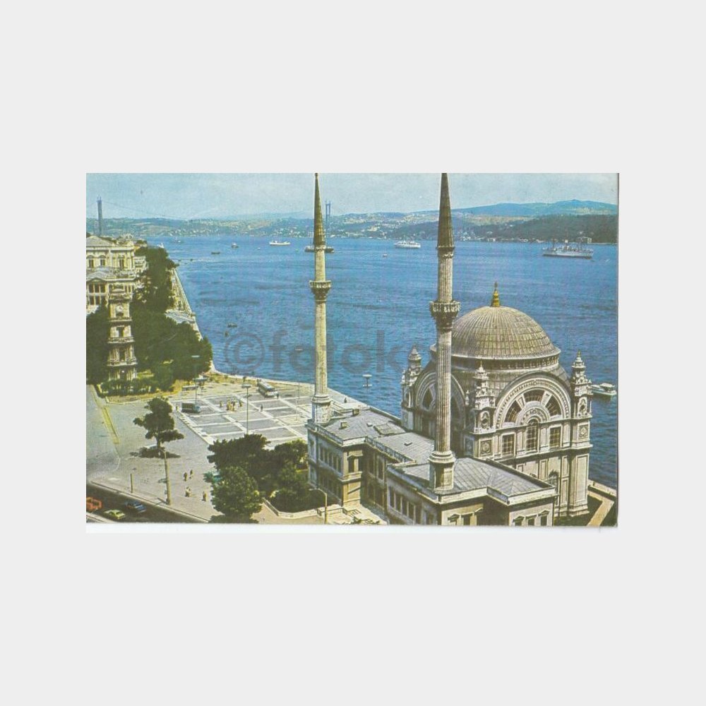 1970 Boğaziçi Dolmabahçe Camii Kartpostal