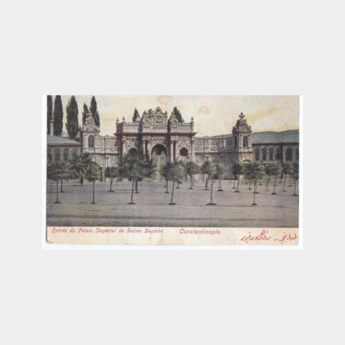 1920 Dolmabahçe Saray Bahçesi Görünüş Kartpostal